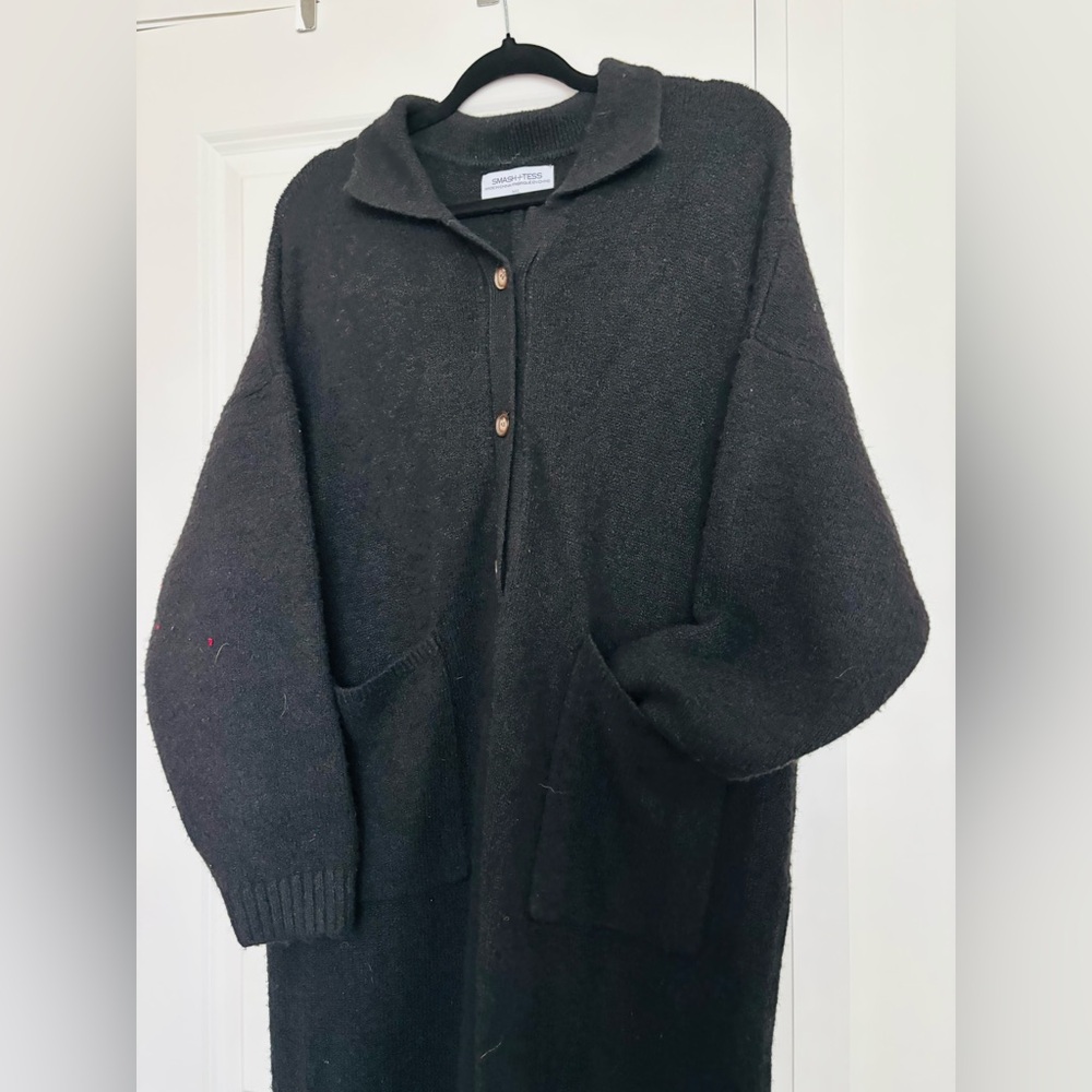 SMASH + TESS Black Women's Knit Jumpsuit M/L - Picture 5 of 5